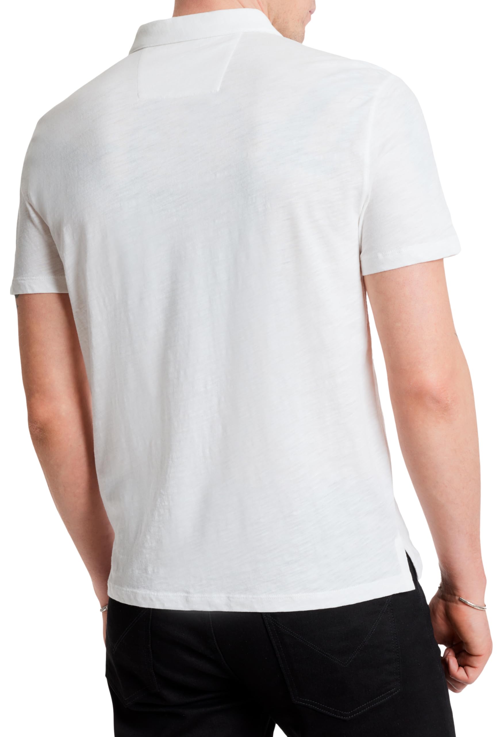 John Varvatos Men's Victor Polo Shirt - Premium Cotton Short Sleeve Casual & Business Wear for Men - Perfect for Office, Golf, and Everyday Outfits