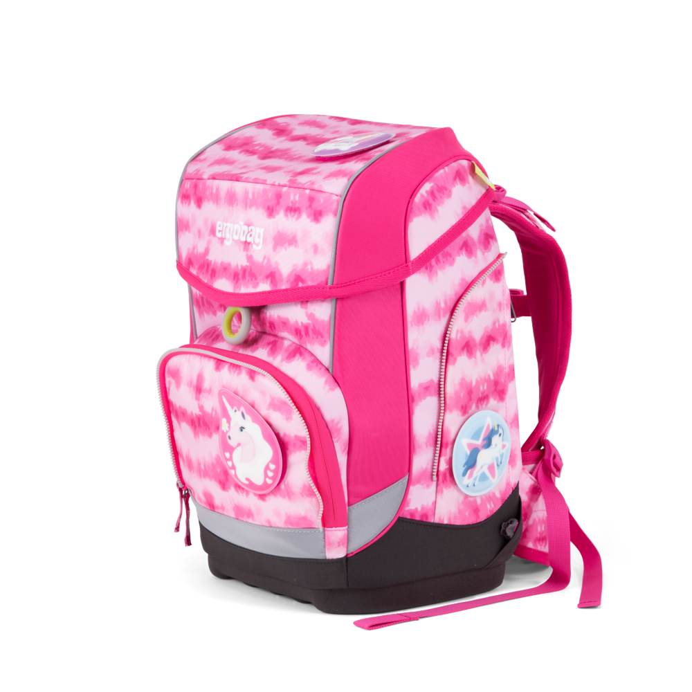 ergobag Cubo SINGLE School Backpack for Kids - Lightweight, Durable & Ergonomic Design - Unicorn & Beary Dreams Print - Perfect for School, Travel & Daily Use