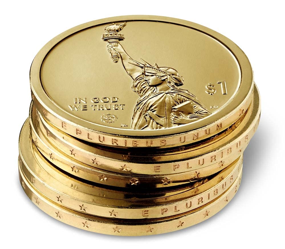2021 D American Innovation 4 Coin Set - $1 Uncirculated Dollar Coins from Denver Mint - Perfect for Collectors, Gifts & History Enthusiasts