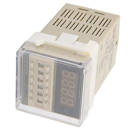 Digital Time Control Relay Module 8 Pin 0.1s~99h Timer with LCD Display (12VAC/DC) - Industrial Automation & Home Appliance Timing Device for HVAC, Lighting Control, and Machinery
