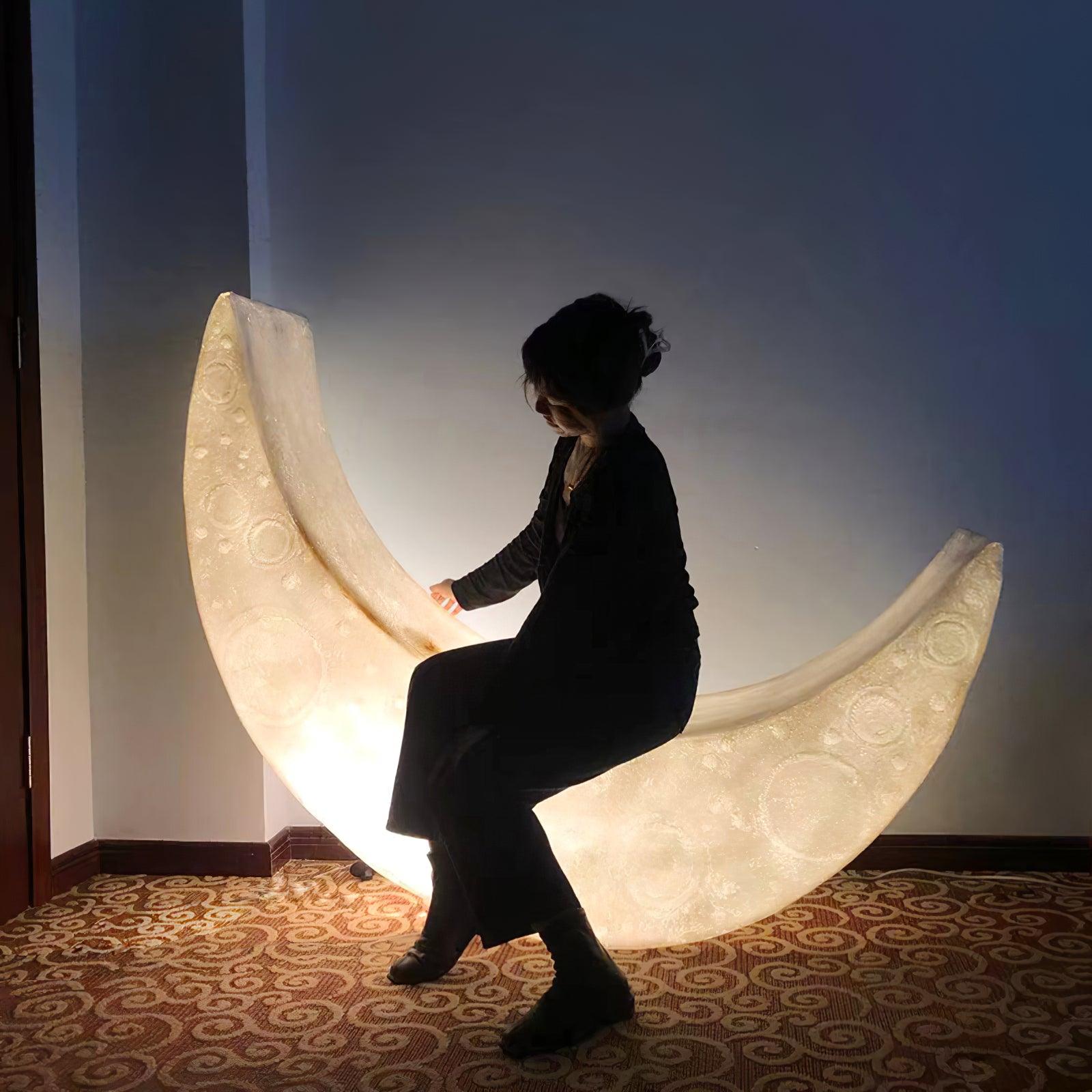 My Moon Floor Lamp - Modern LED Night Light for Bedroom, Nursery & Living Room - Perfect for Relaxation, Reading & Decor