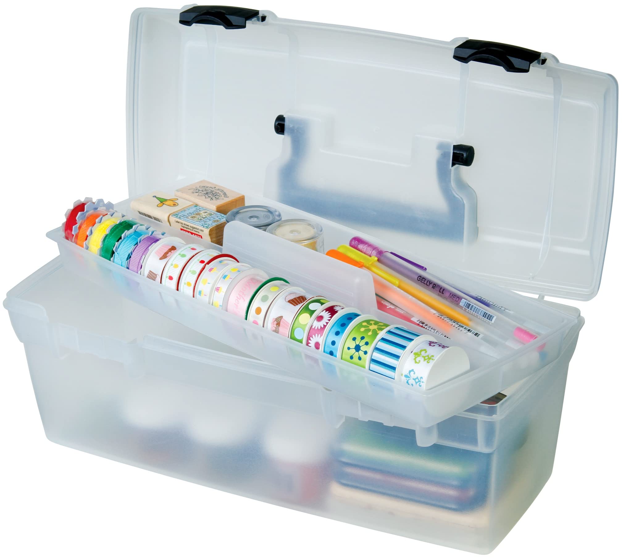 ArtBin Essentials Clear Storage Box - Organize Craft Supplies, Beads, and Art Materials for Artists & DIY Projects