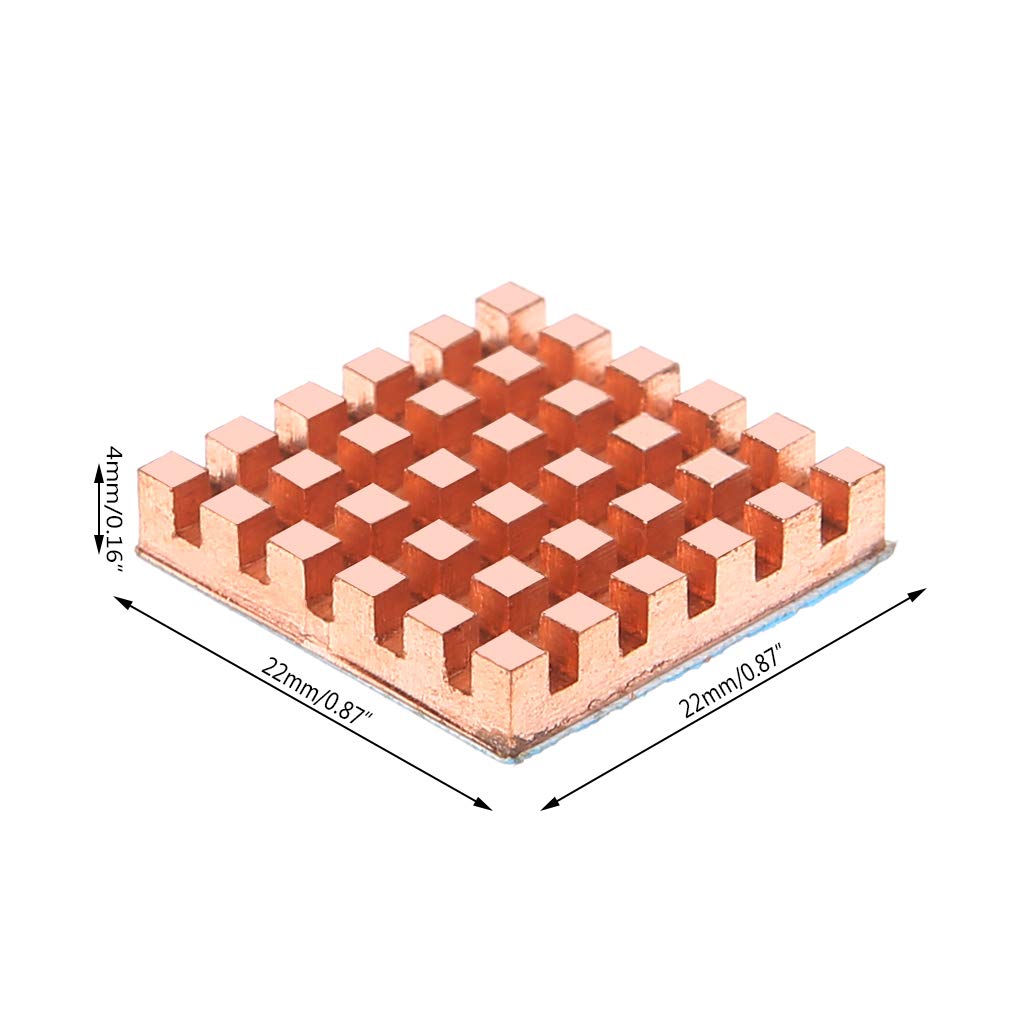 High-Performance Pure Copper Heat Sink Cooler for DDR Memory RAM - Efficient MOS GPU IC Chip Cooling Solution | Perfect for Gaming PCs, Workstations & Overclocking
