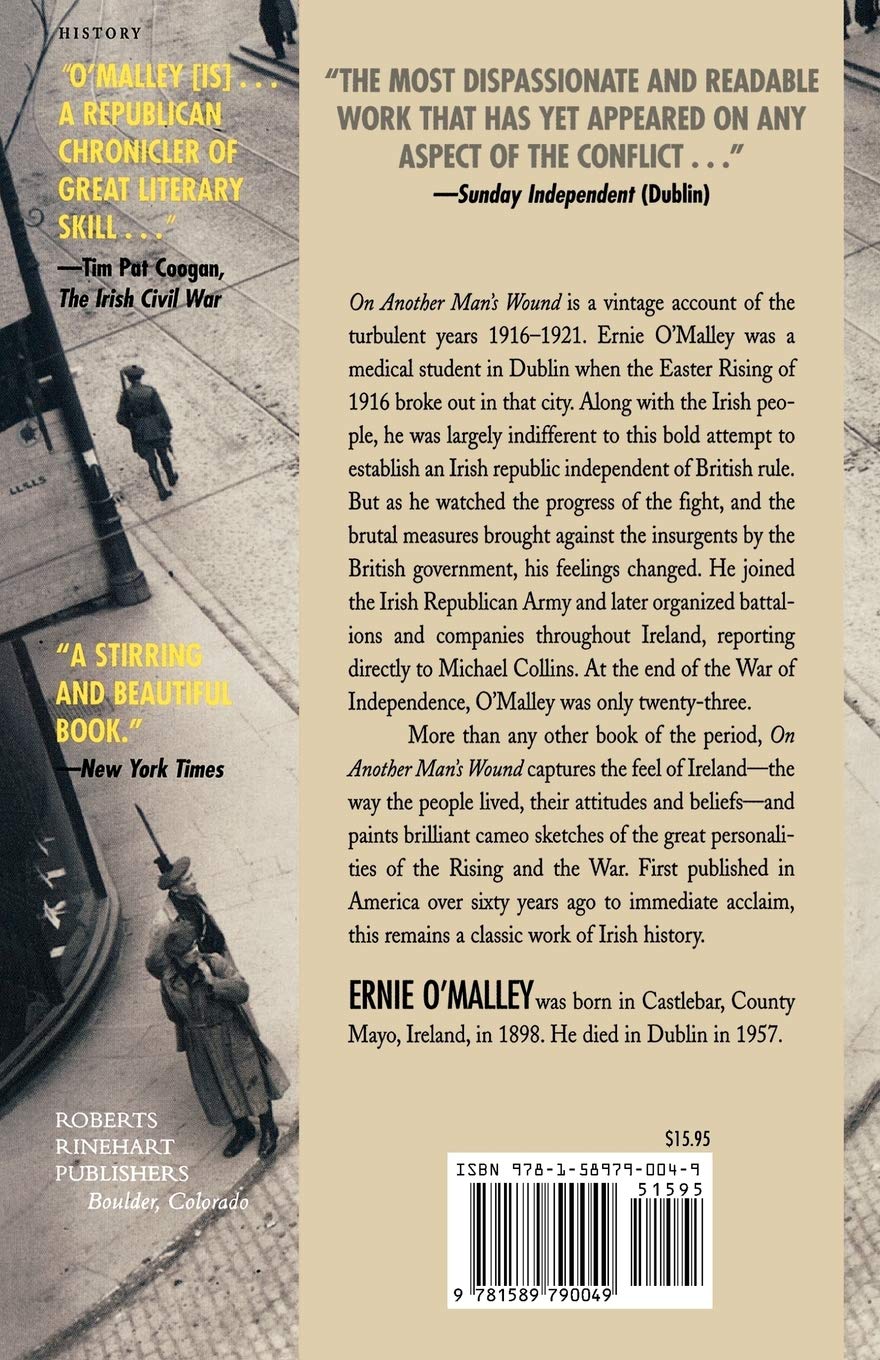 On Another Man's Wound - WWII Military Memoir Book | Firsthand Account of Irish War of Independence | Perfect for History Buffs & Military Enthusiasts