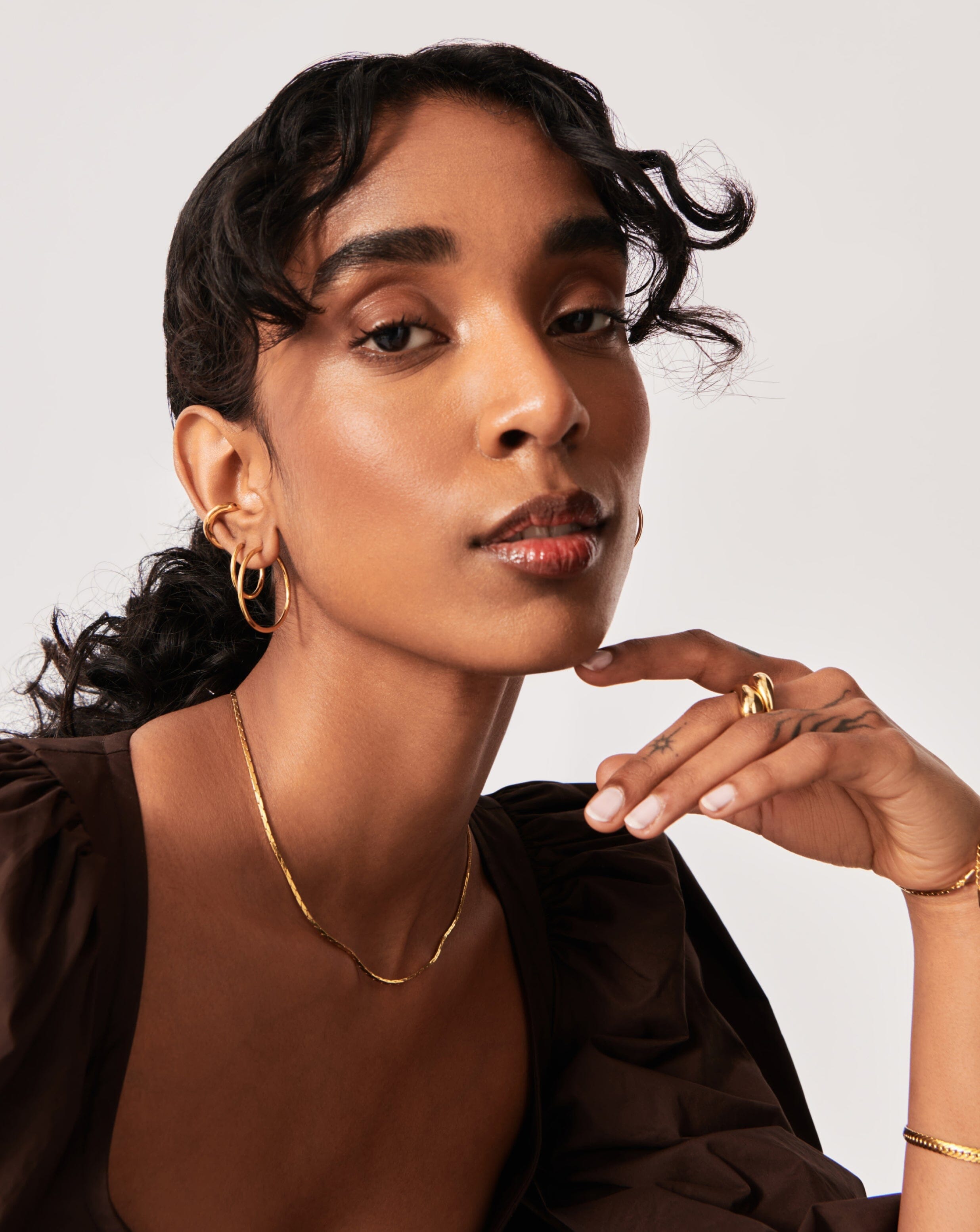 Classic Hoop Earrings for Women - 14K Gold Plated Stainless Steel Dangle Earrings - Trendy Fashion Jewelry Gift for Her - Perfect for Everyday Wear, Parties & Special Occasions