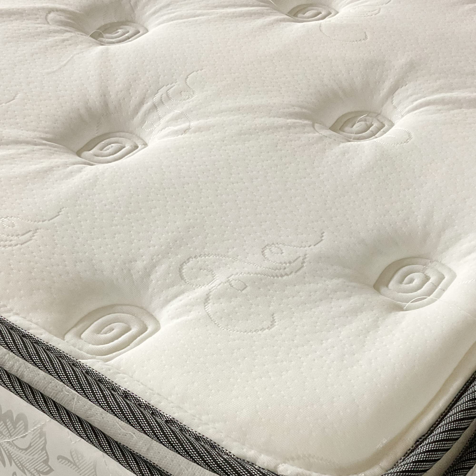 10-Inch Medium Plush Pillowtop Innerspring Mattress & 4-Inch Metal Box Spring Set - Twin XL Size 79