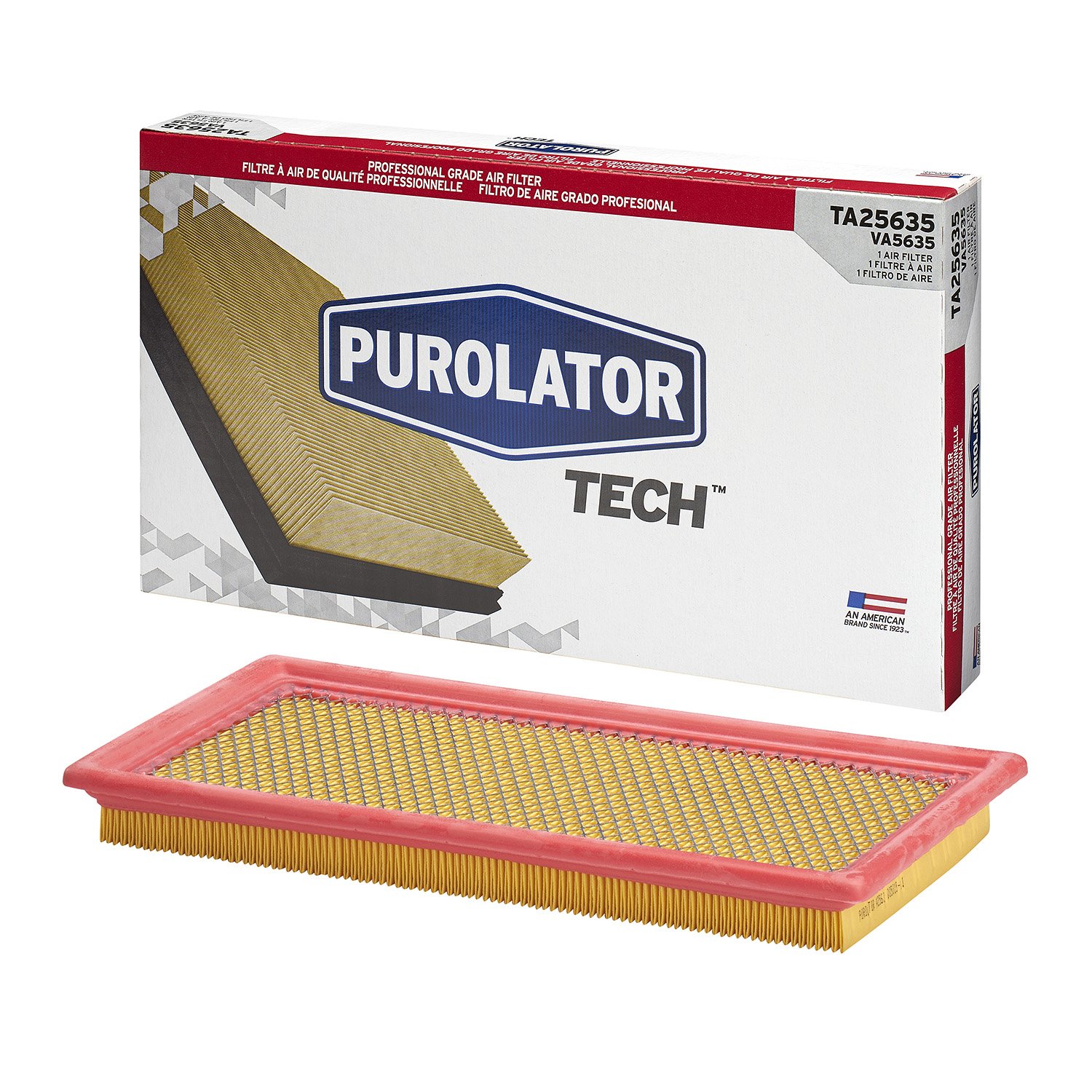 Purolator TA25635 PurolatorTECH High Performance Air Filter - Compatible with Select Vehicle Models for Cleaner Engine Performance & Improved Fuel Efficiency | Ideal for Daily Commuting, Road Trips & Off-Road Adventures