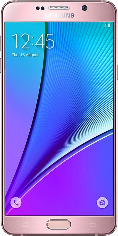 Samsung Galaxy Note 5 32GB Pink Gold Unlocked Smartphone - AT&T Compatible for Business & Entertainment Use