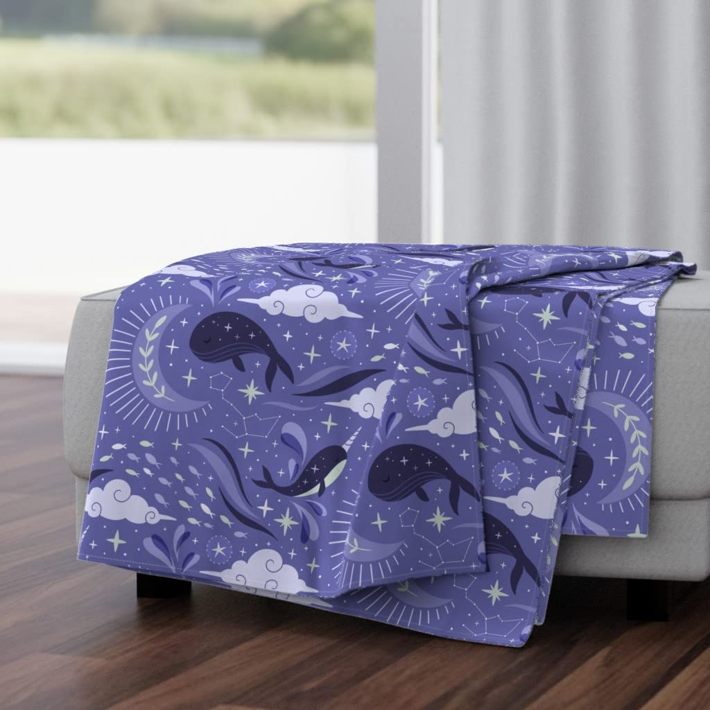 Celestial Periwinkle Plush Minky Throw Blanket 50