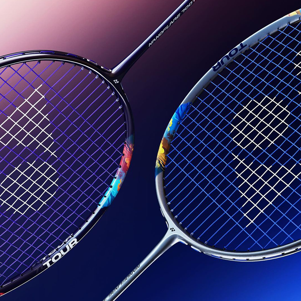 Yonex Nanoflare 700 Tour Badminton Racket - Silver/Sky Blue - Lightweight High-Speed Racket for Professional Players - Perfect for Tournaments & Competitive Play