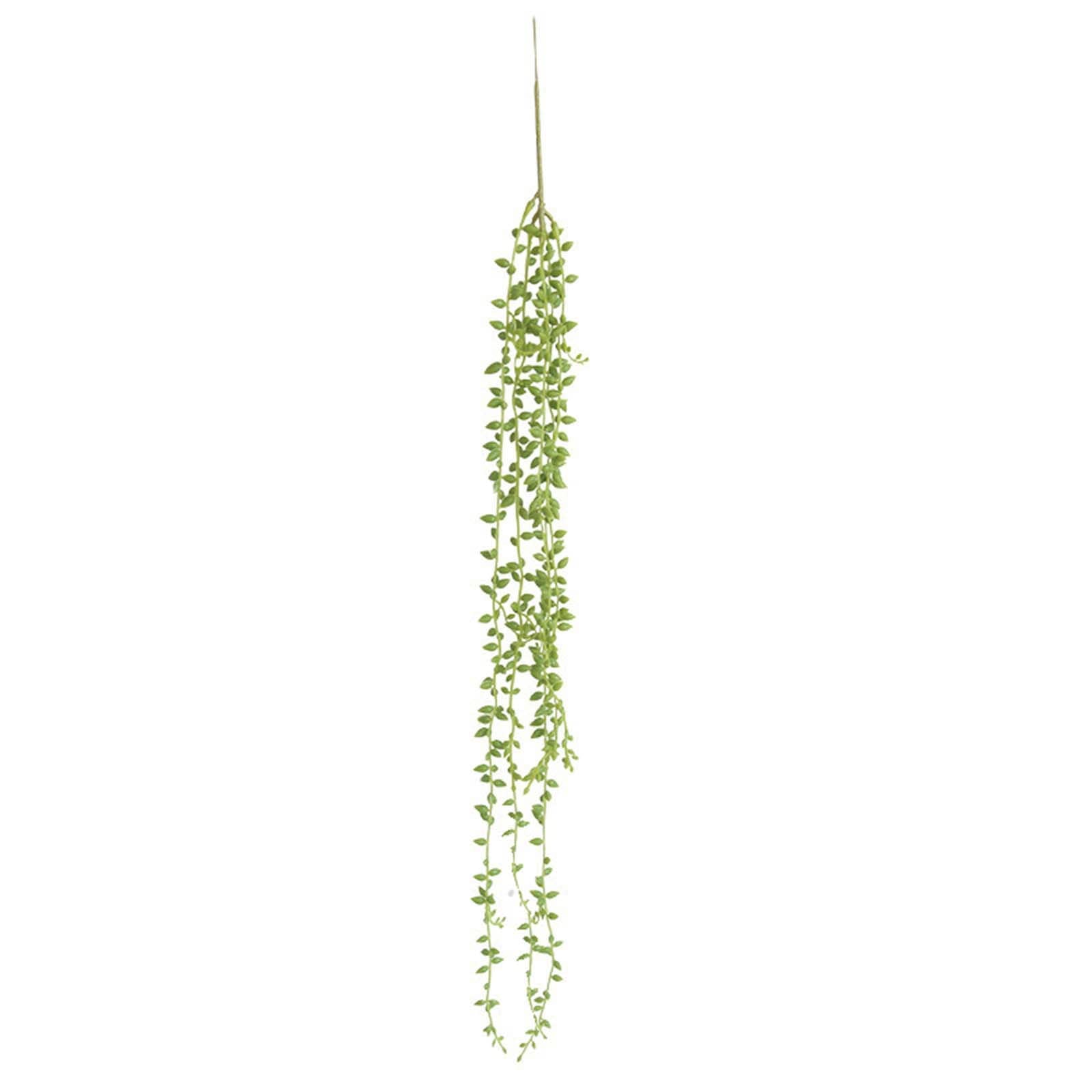 Artificial Succulent Hanging Plants - Realistic Rattan Greenery Bonsai with Pearls for Christmas & Wedding Decor | Perfect for Home, Office, Garden & Indoor Hanging Basket Decorations