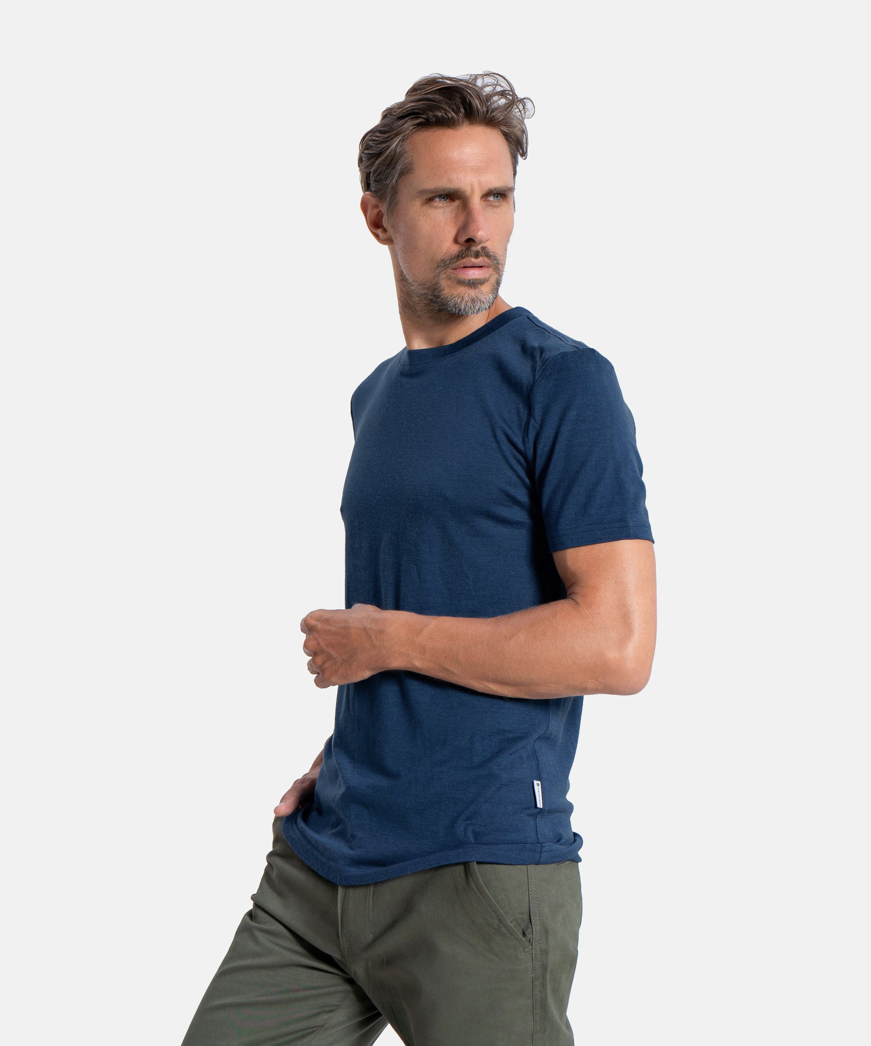 Premium Men's Merino Wool T-Shirt - Soft Breathable Base Layer for Hiking, Travel & Everyday Comfort