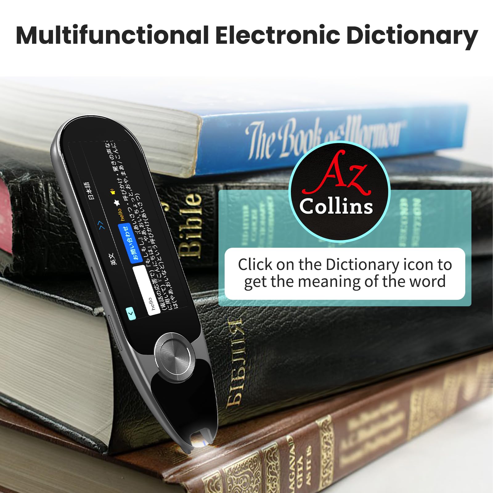 Dyslexia Reading Pen with OCR Translation & Text to Speech - 112 Language Scanner, Wireless Smart Voice Recorder & Text Extractor for Students, Travelers & Business Professionals | Perfect for Studying, Language Learning & Business Meetings
