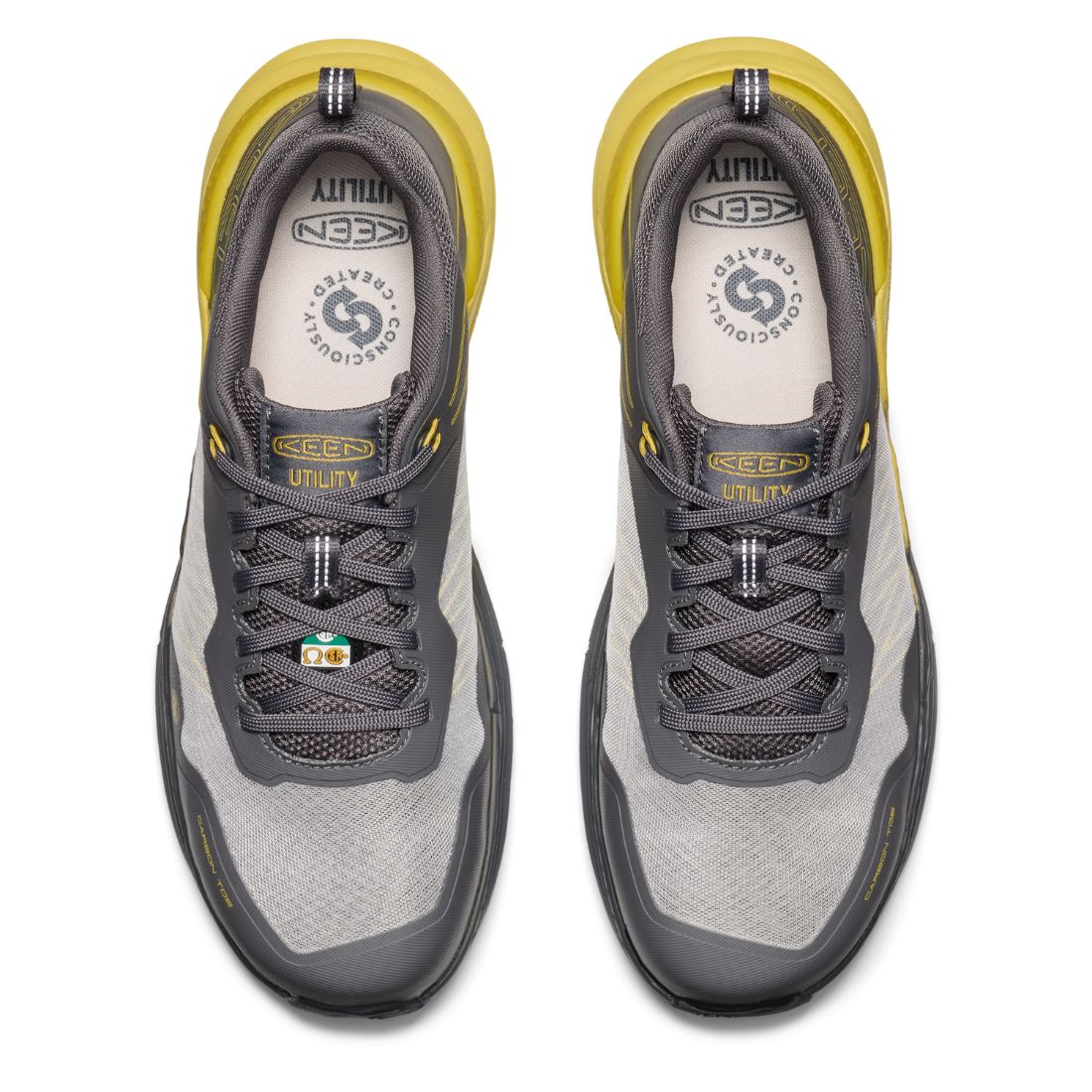Keen Speedworks Men's Composite Toe Athletic Work Shoes - Lightweight Safety Footwear for Construction & Warehouse - OSHA Approved for Workplace Protection