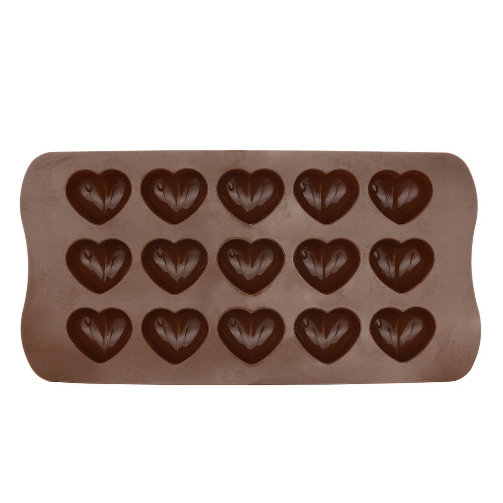 Non-Stick Silicone Heart-Shaped Baking Mold for Fondant, Chocolate, Jelly & Ice - Perfect for Valentine's Day Cakes, DIY Desserts & Party Treats