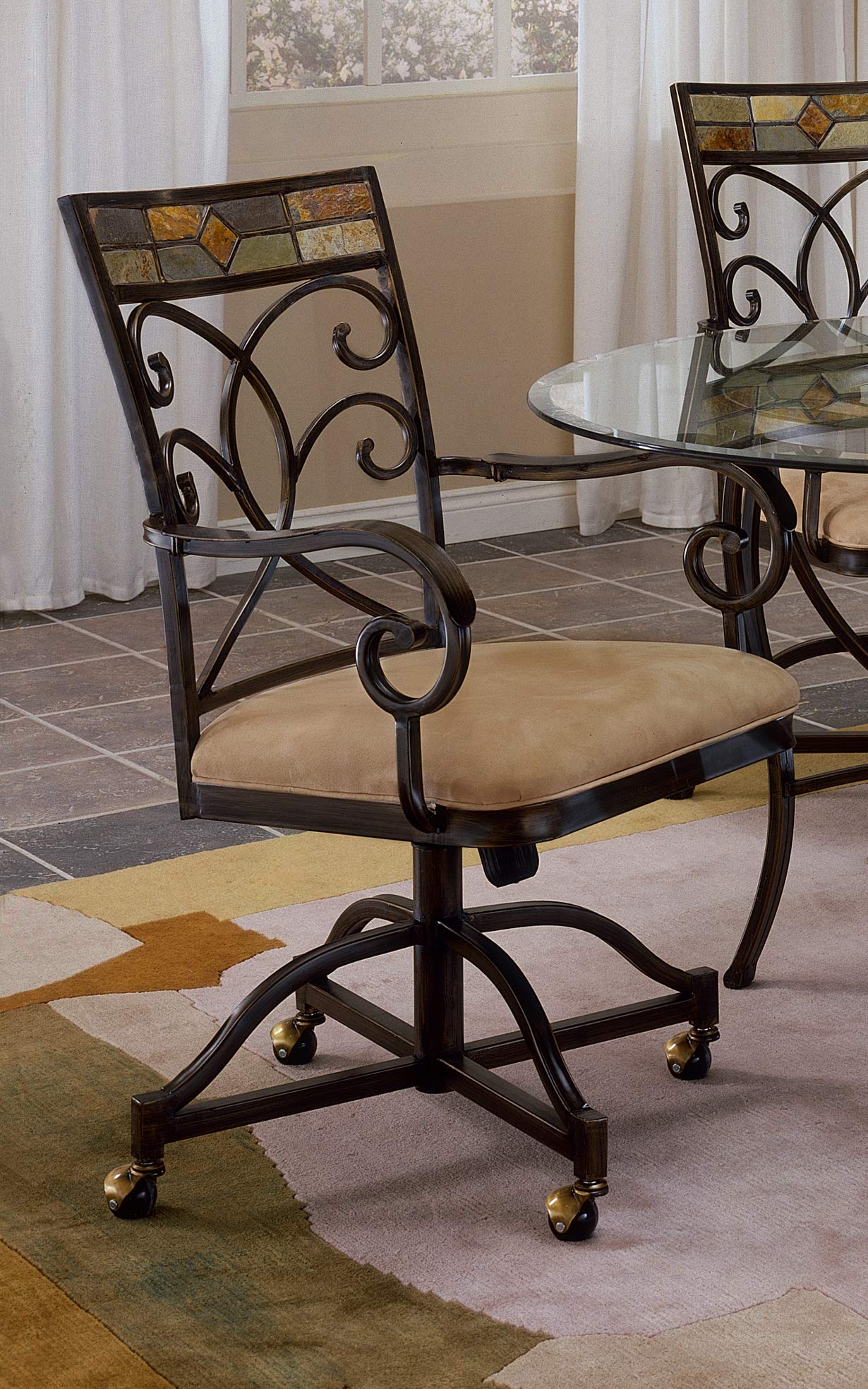 Hillsdale Furniture Dining Chair Set - 4-Piece Modern Kitchen Dining Room Chairs with Padded Seats - Perfect for Home, Restaurant & Office Use