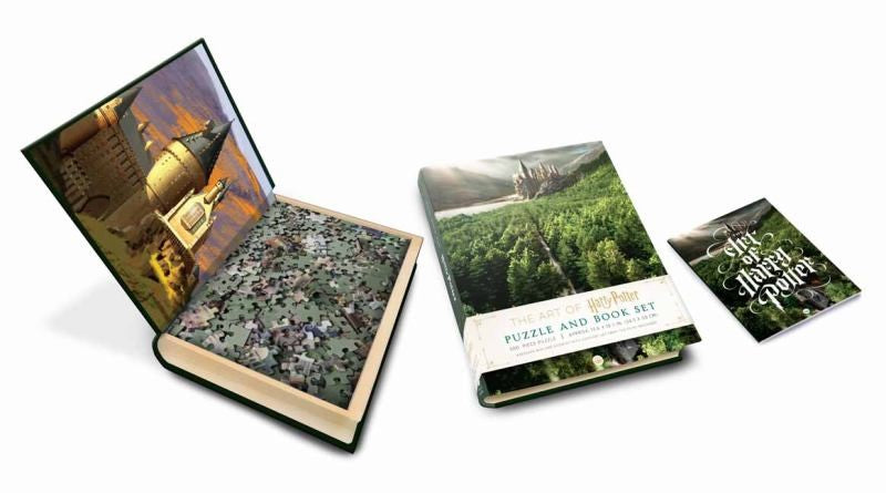 Harry Potter Puzzle and Book Set - 1000 Piece Jigsaw Puzzle with Illustrated Book - Perfect for Fans, Collectors, and Family Game Night