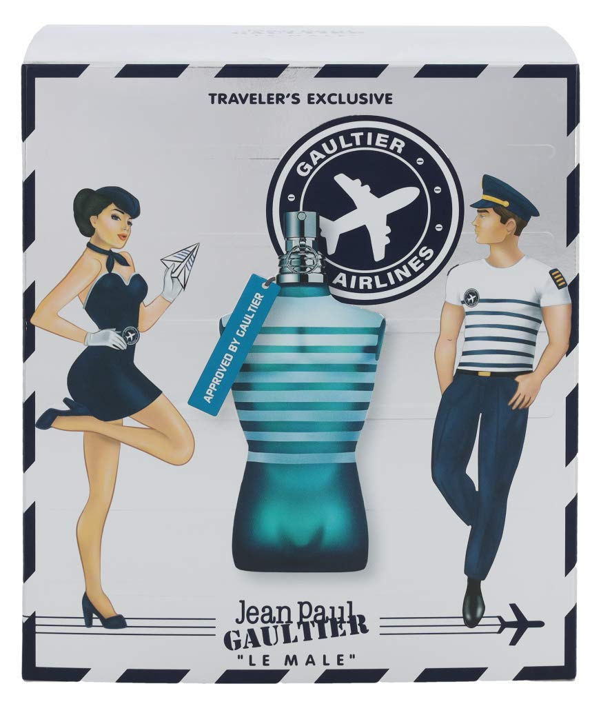 Jean Paul Gaultier Le Male Men's 2 Piece Gift Set - Eau de Toilette Spray & After Shave Balm - Perfect for Valentine's Day, Anniversary & Birthday Gifts for Him