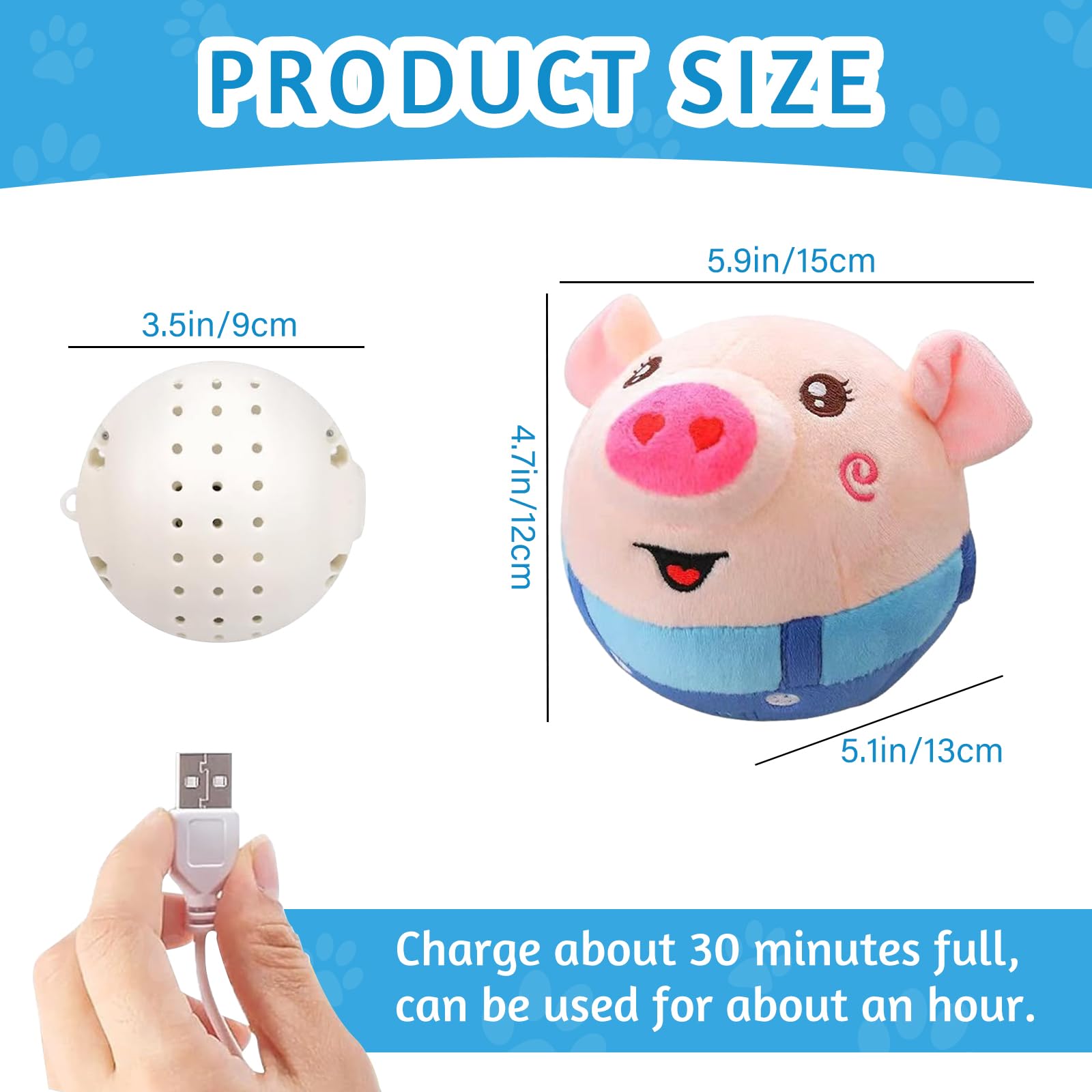 Interactive Electronic Moving & Talking Dog Toy - Shake, Bounce & Dance Plush for Dogs & Cats | Washable Pet Toy for Boredom Relief, Active Play & Training | Perfect for Indoor Fun, Gifts & Playtime Stimulation