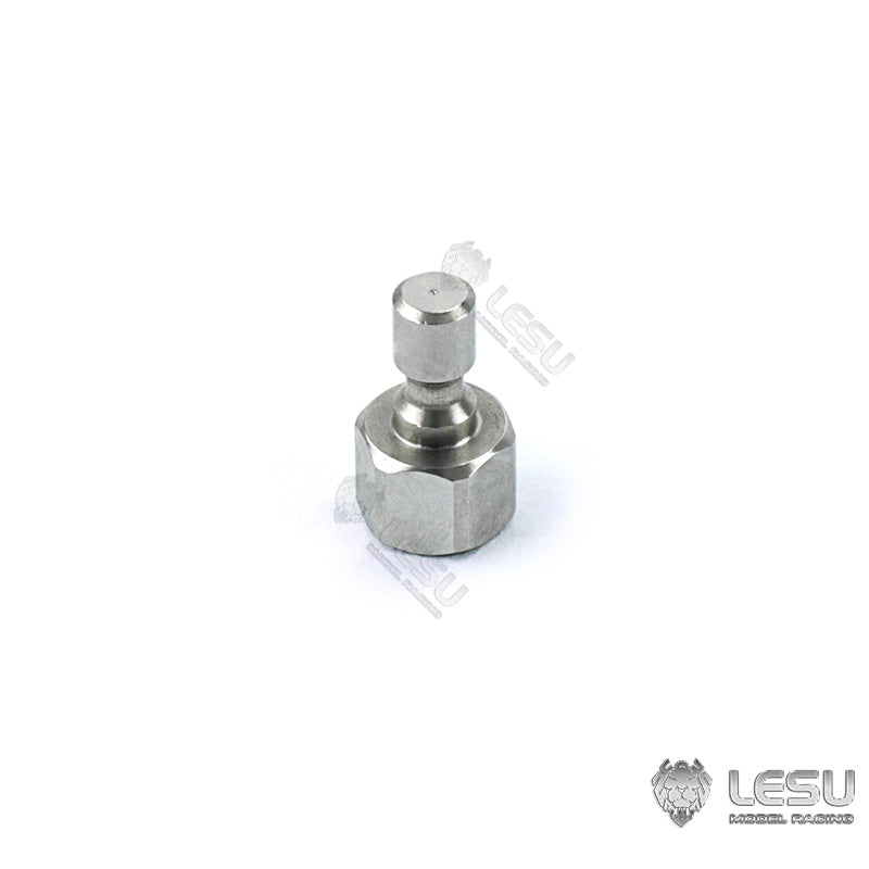 1/14 Scale Metal Plugging Nozzle for LESU Hydraulic Tubing Connector - DIY Replacement Part for RC Excavator & Loader Models - Perfect for Radio Controlled Construction Vehicle Enthusiasts & Hydraulic System Maintenance
