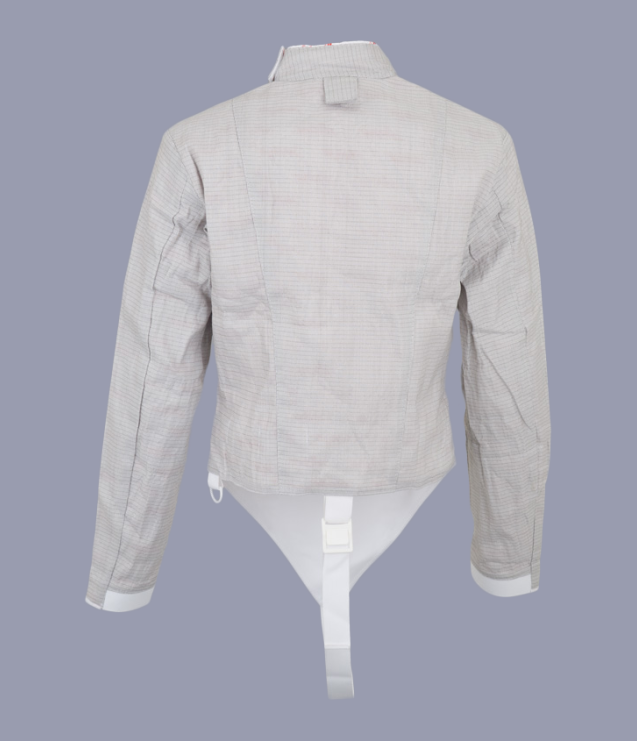 Allstar Girls Front Zip Sabre Lame Fencing Jacket - Lightweight Protective Gear for Youth Fencing Practice & Competitions