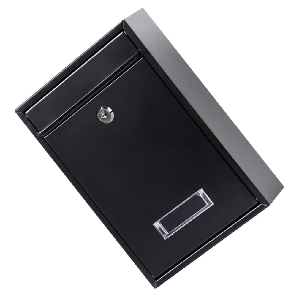 Durable Iron Mailbox for Letters, Magazines & Newspapers - Secure Outdoor Mail Storage for Home, Office & Apartment Buildings
