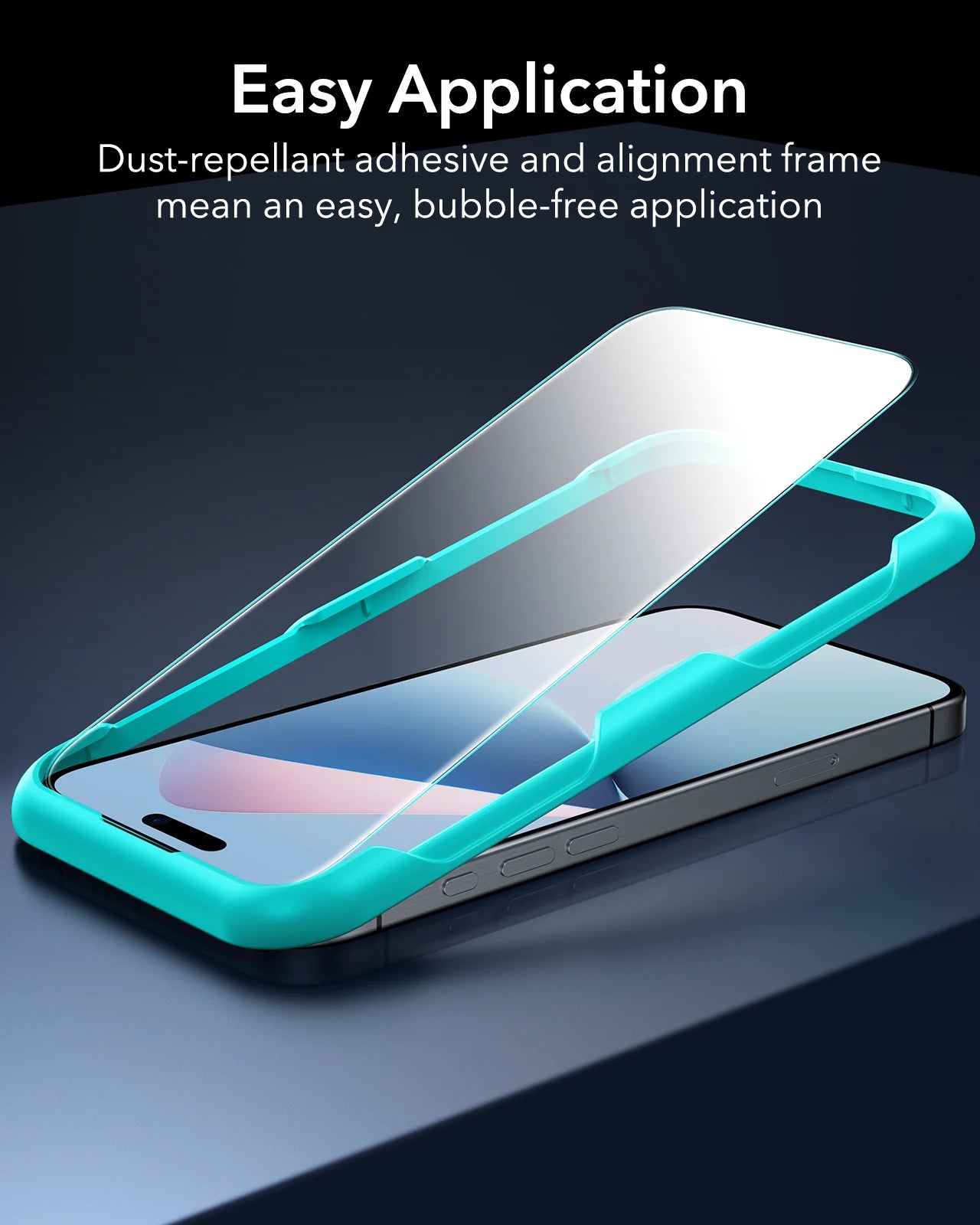 ESR iPhone 16 HD Tempered Glass Screen Protector - 9H Hardness, Anti-Scratch, Bubble-Free - Perfect for Everyday Use & Gaming Protection
