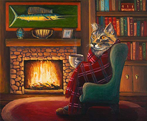 8803-cat By the Fire