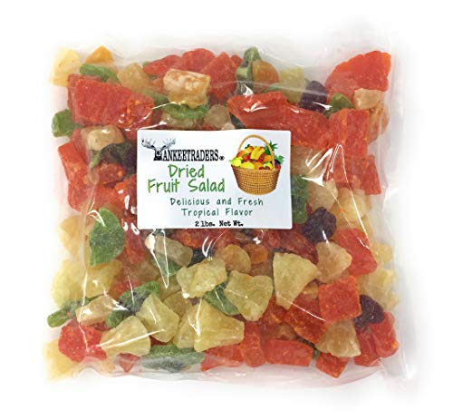 Premium Dried Tropical Fruit Salad Mix - 2 Lbs | Natural Sweet Snack with Mango, Pineapple & Papaya | Perfect for Hiking, Office Snacks & Healthy Desserts
