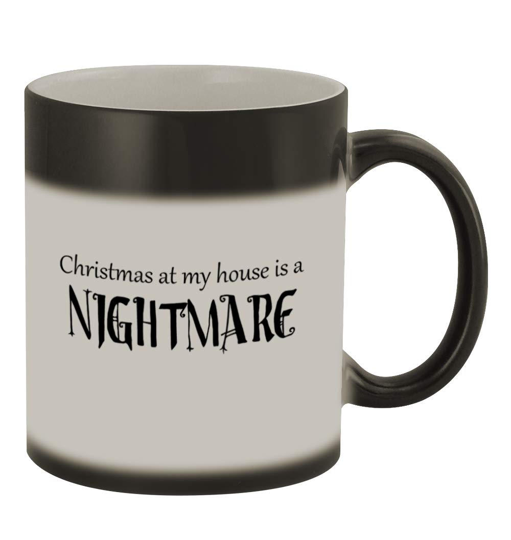 Funny Color Changing Coffee Mug - 11oz Ceramic Magic Mug with Humorous Christmas Design #247 - Perfect for Gifts, Office Use & Holiday Parties