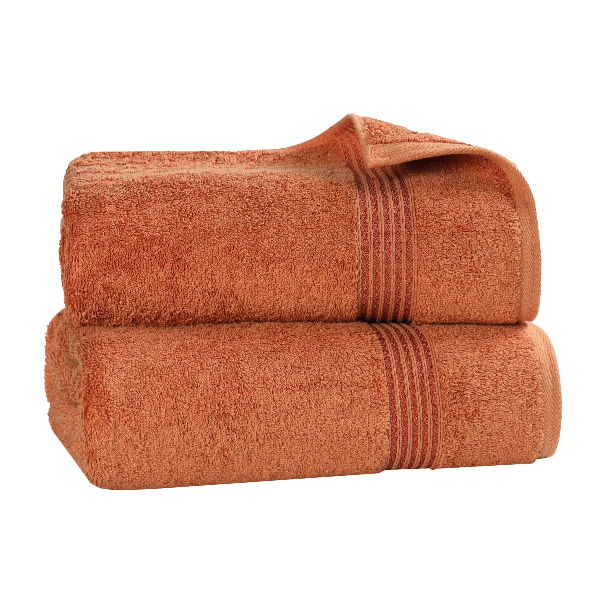 Premium Heritage Egyptian Cotton Bath Towel Set of 2 - Ultra Soft, Highly Absorbent & Quick Dry - Luxury Spa & Bathroom Essentials for Home & Hotel Use