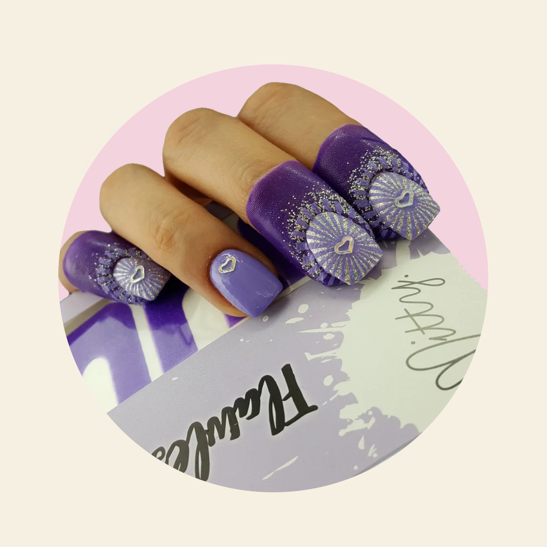 Mitty Flawless Finish Peel Off Mani Tape - Indigo Blue Nail Polish Strips | Easy DIY Nail Art for Salon-Quality Manicures at Home | Perfect for Parties, Weddings & Special Occasions