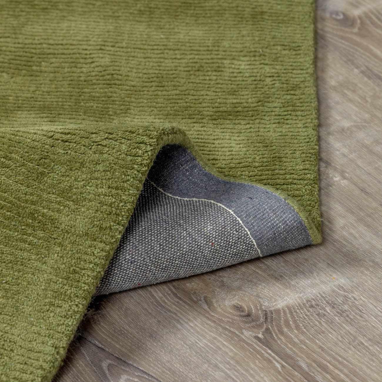 Hauteloom Poetia Wool Area Rug 6' x 9' - Soft High Pile Contemporary Design in Sage Green - Perfect for Living Room, Bedroom & Cozy Spaces
