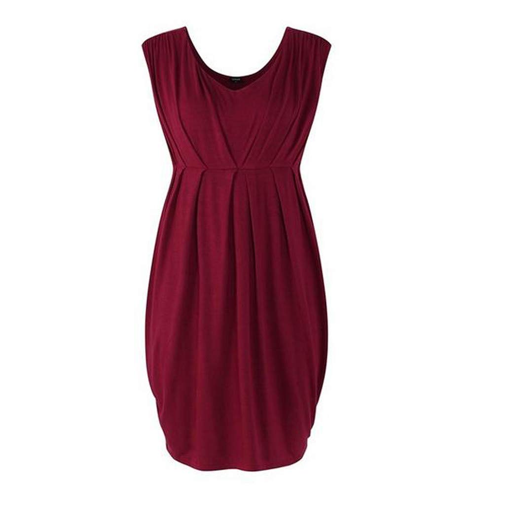 **Sexy Black V-Neck Maternity Bodycon Dress for Women - Sleeveless Stretchy Pregnancy Dress for Party, Date Night & Special Occasions**