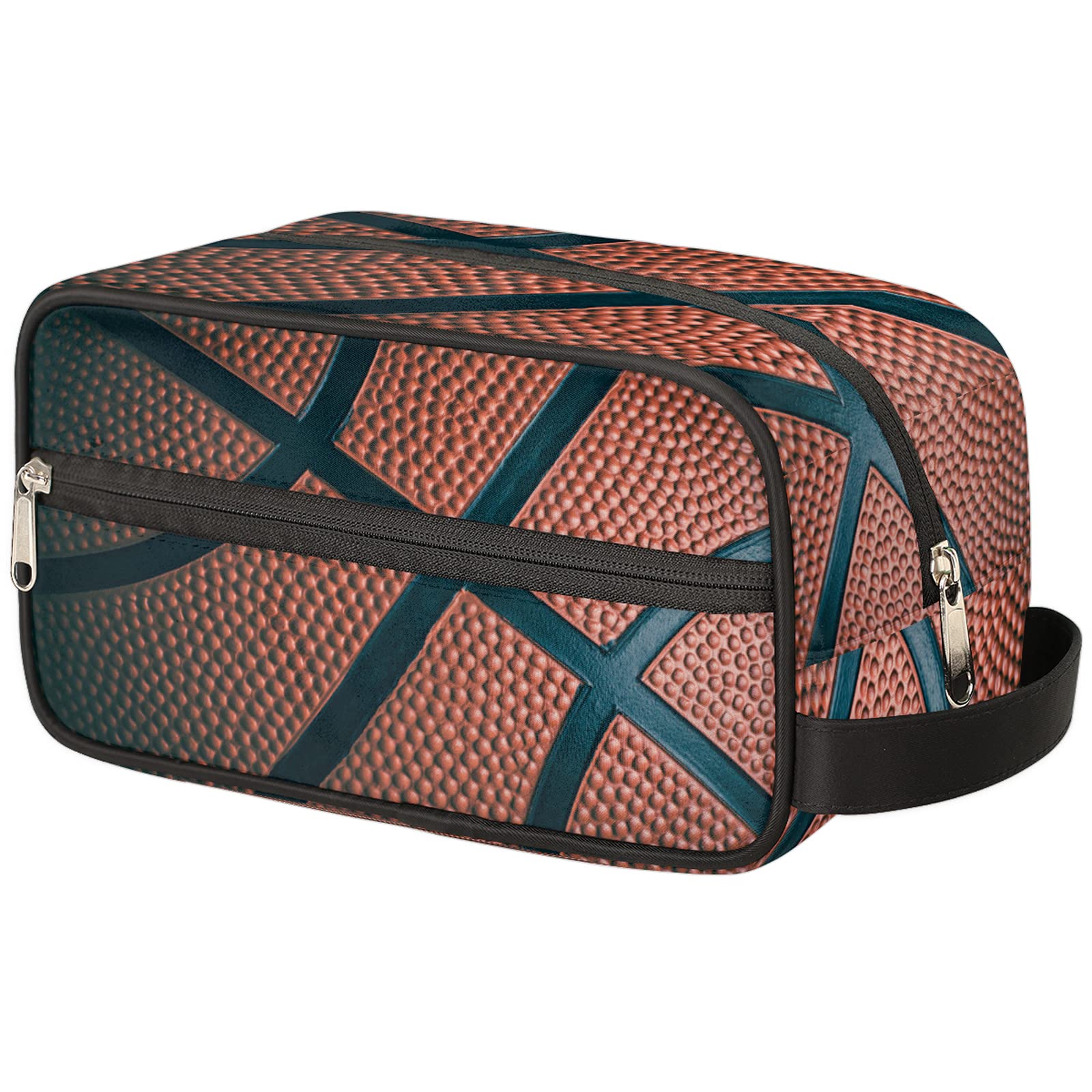 Bardic Unisex-Adult Water-Resistant Basketball Toiletry Bag - Travel Dopp Kit for Men & Women, Lightweight Shaving Bag for Toiletries Accessories - Perfect for Gym, Travel & Sports