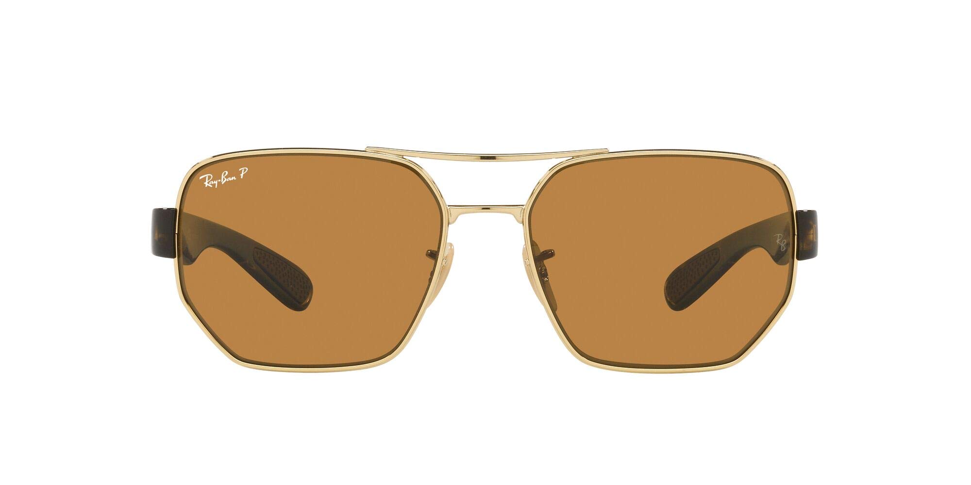 Ray-Ban RB3672 Rectangular Polarized Sunglasses for Men & Women - UV Protection, Classic Aviator Style - Perfect for Driving, Beach & Outdoor Activities