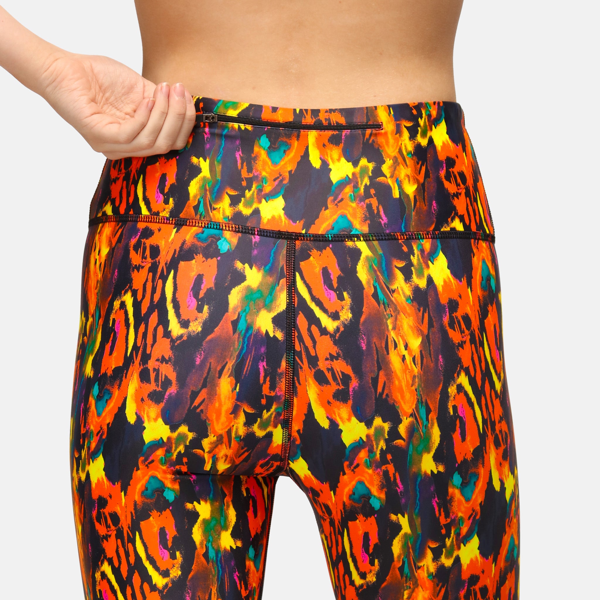 Blaze Capri Women's High Waist Yoga Pants - Stretchy Workout Leggings for Running, Gym & Lounge - Comfortable Athletic Tights for Fitness & Everyday Wear