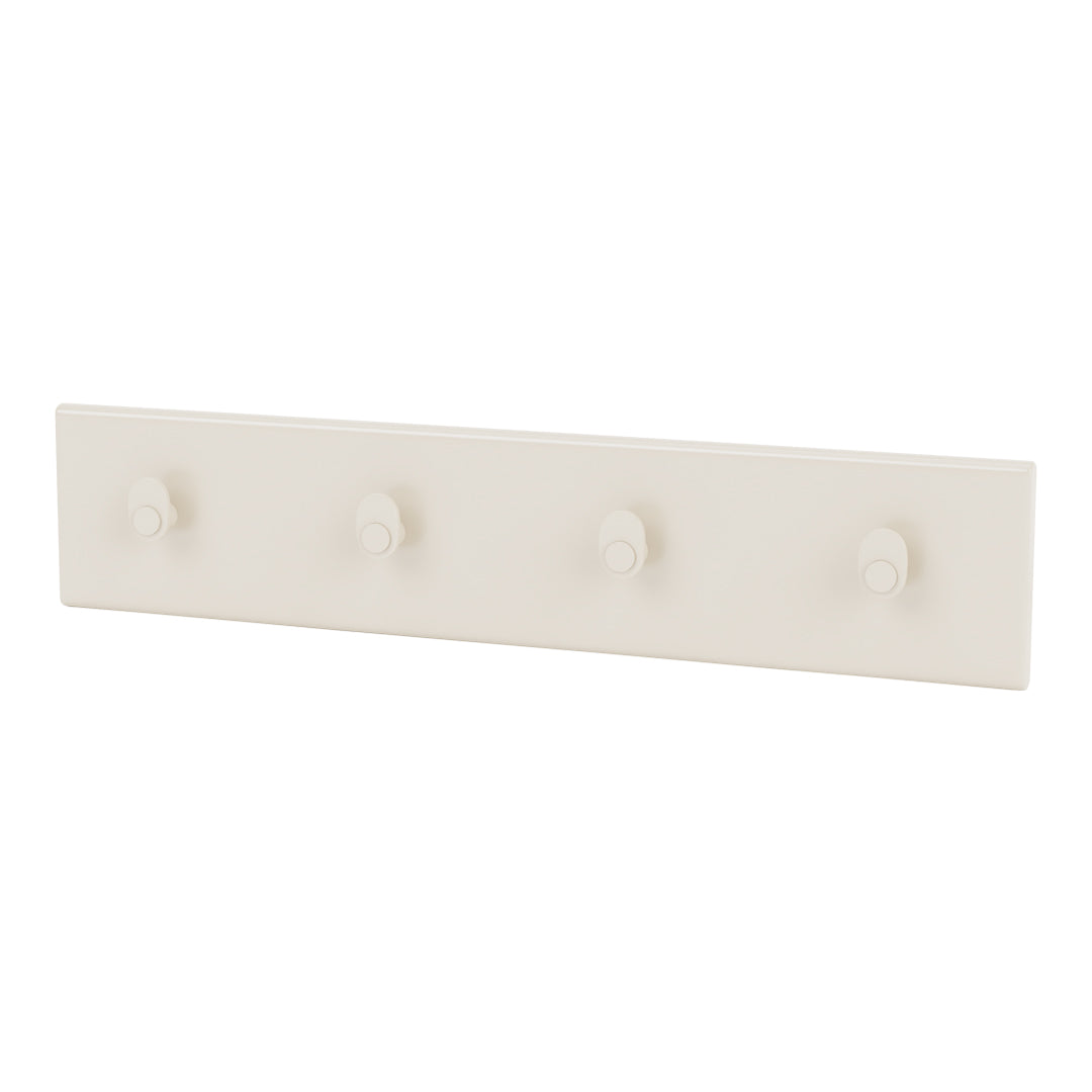 Wall Mounted Coat Rack with 4 Hooks - Space Saving Entryway Organizer for Hats, Scarves, Bags & Jackets - Perfect for Hallway, Bedroom or Closet Storage