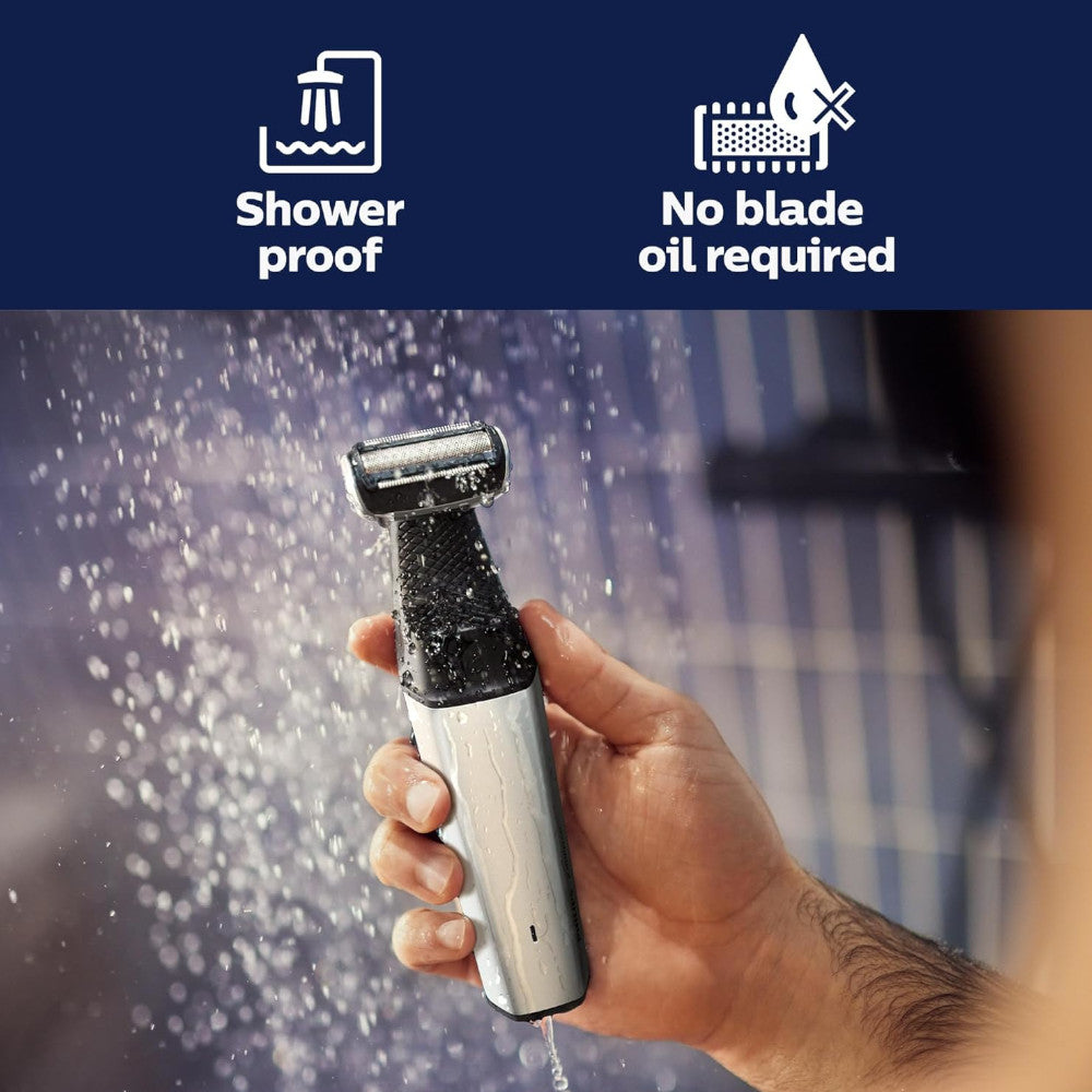 PHILIPS BG5020/15 Bodygroom Series 5000 Waterproof Body & Groin Trimmer for Men - Showerproof Grooming Kit for Smooth Shaving & Manscaping at Home or Travel