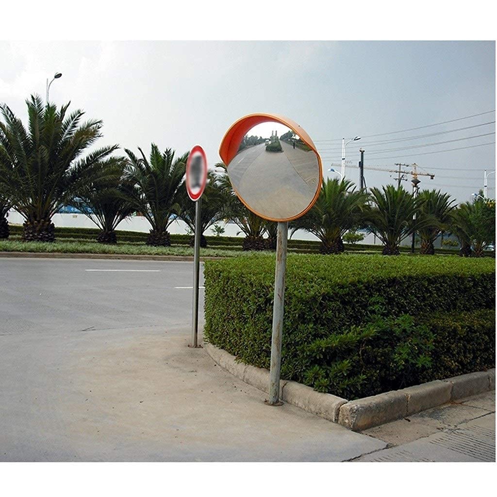 30-80cm Warehouse Convex Security Mirror - 45cm Wide Angle Anti-Theft Plastic Mirror with Red Ball for Retail Stores, Parking Lots & Warehouses - Indoor/Outdoor Safety Surveillance Solution