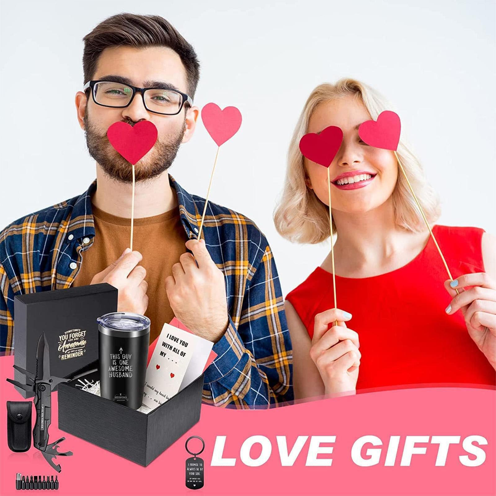 Best Valentine's Day, Wedding & Anniversary Gifts for Husband - Unique Birthday Presents for Him - Thoughtful Mens Gift Box for Special Occasions | Perfect for Romantic Surprises, Anniversaries & Celebrations