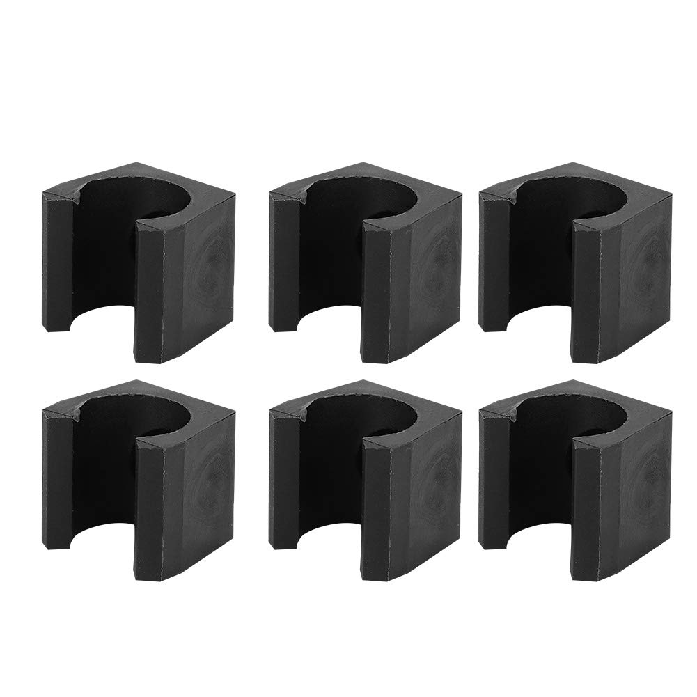 6Pcs Plastic Billiards Pool Cue Holder Clips - Single Fishing Pole Rod Holder Clips for Billiards, Fishing, and Storage Organization - Perfect for Game Rooms, Bars, and Tackle Boxes