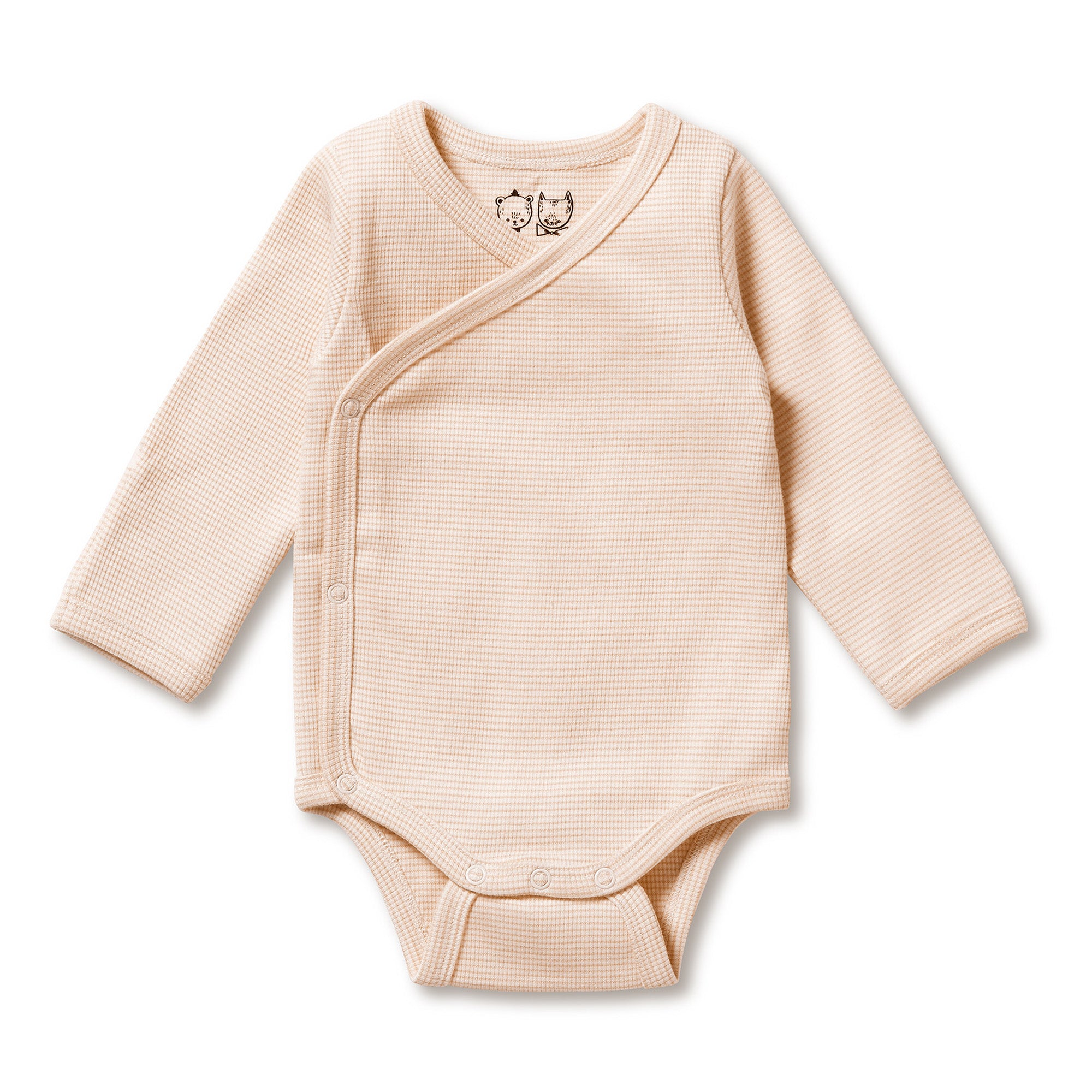 Organic Stripe Rib Kimono Bodysuit - Soft Cotton Baby Onesie for Newborns & Infants | Perfect for Playtime, Sleepwear & Photo Outfits