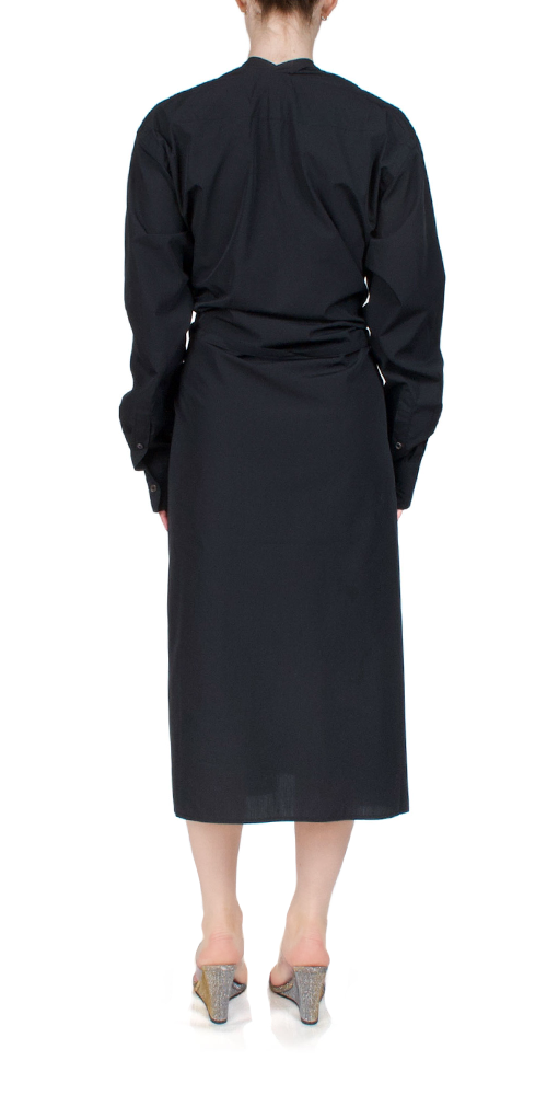 Colorless Shirtdress for Women - Elegant Black Button Down Shirt Dress | Perfect for Office, Casual Wear & Date Night Outfits