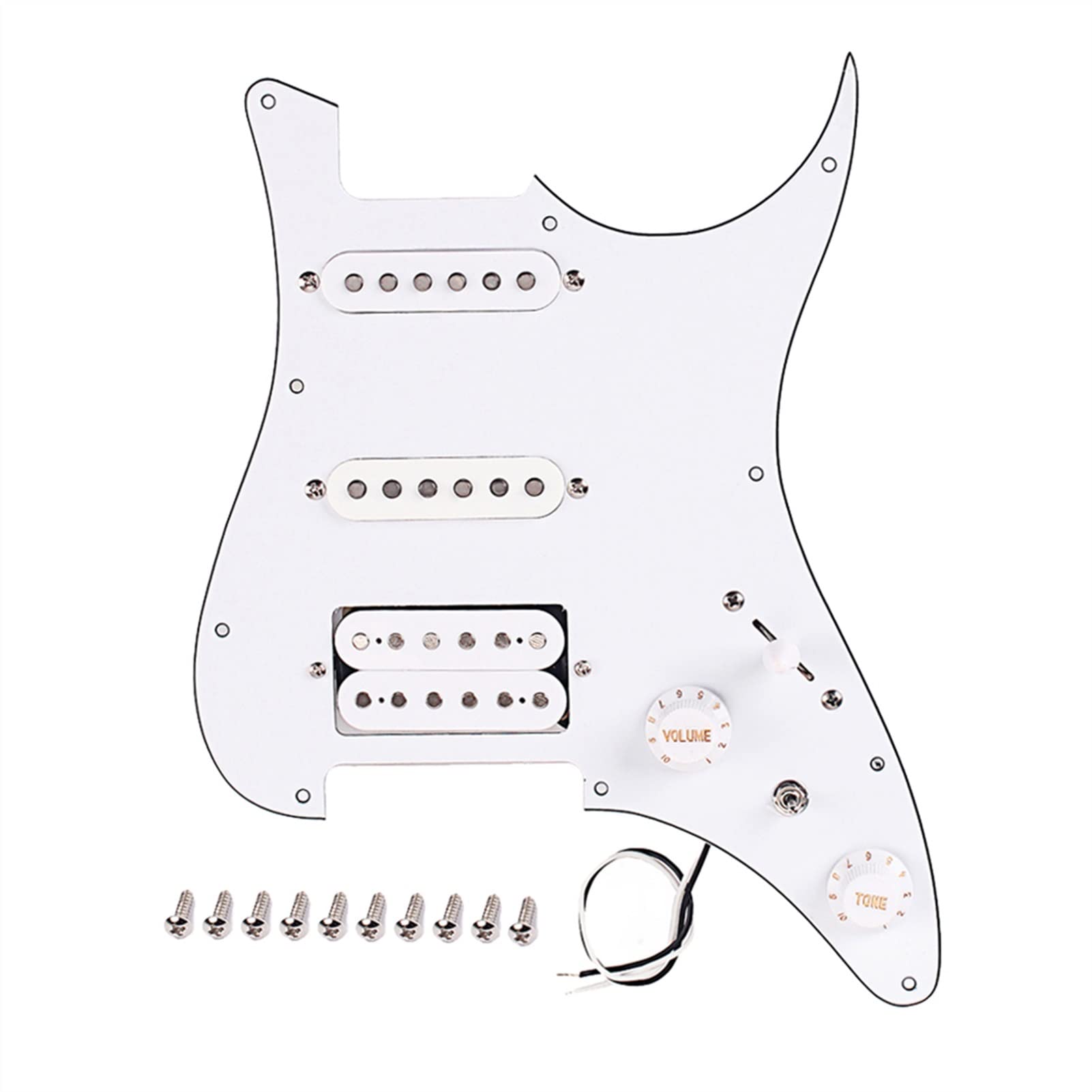 Fender Stratocaster ST Style Loaded Prewired Pickguard with SSH Alnico Pickups – Perfect for Upgrading Electric Guitars & Enhancing Tone for Rock, Blues & Jazz