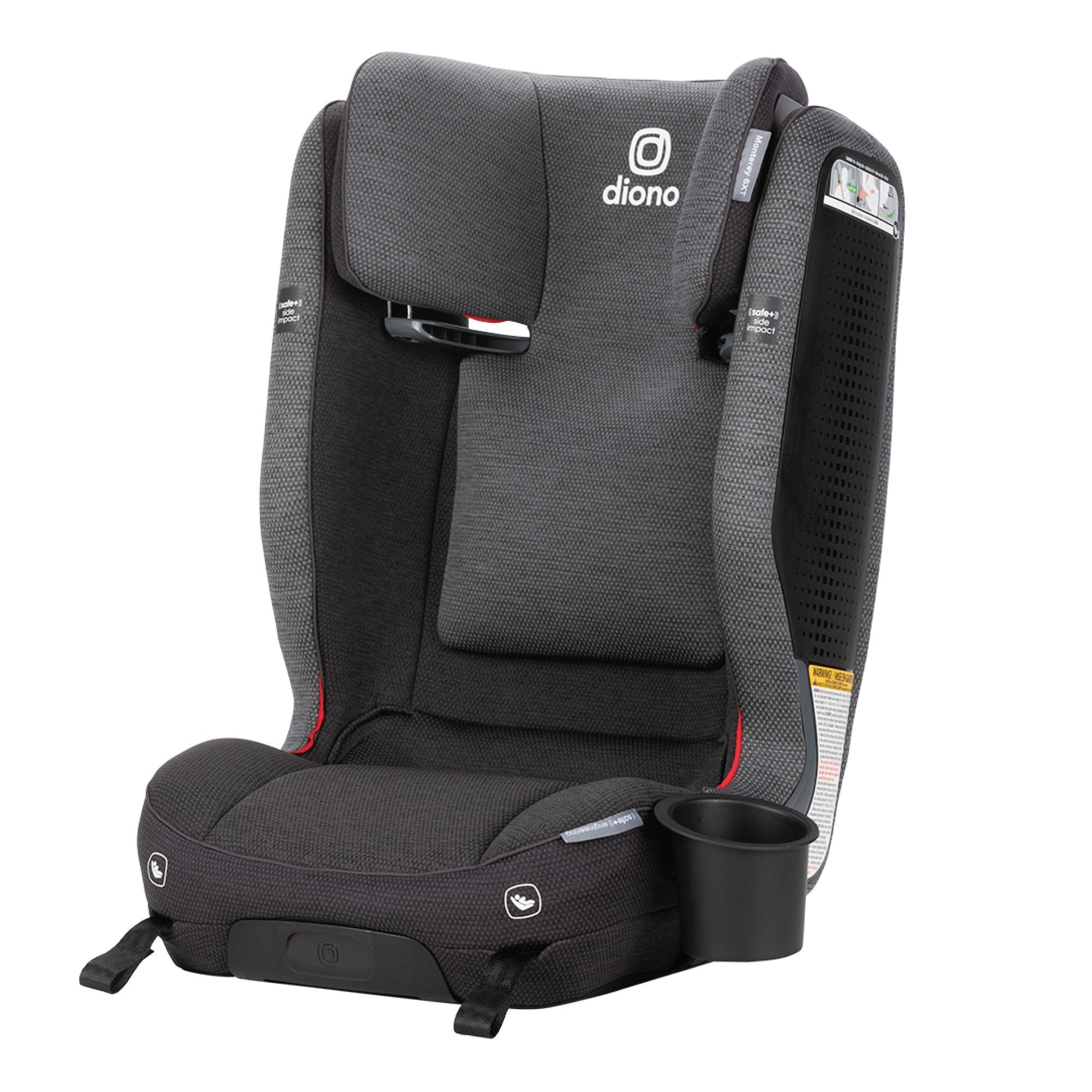 Diono Monterey 6XT SafePlus High Back Booster Car Seat for Kids - Safe & Comfortable Convertible Booster Seat for Travel & Everyday Use