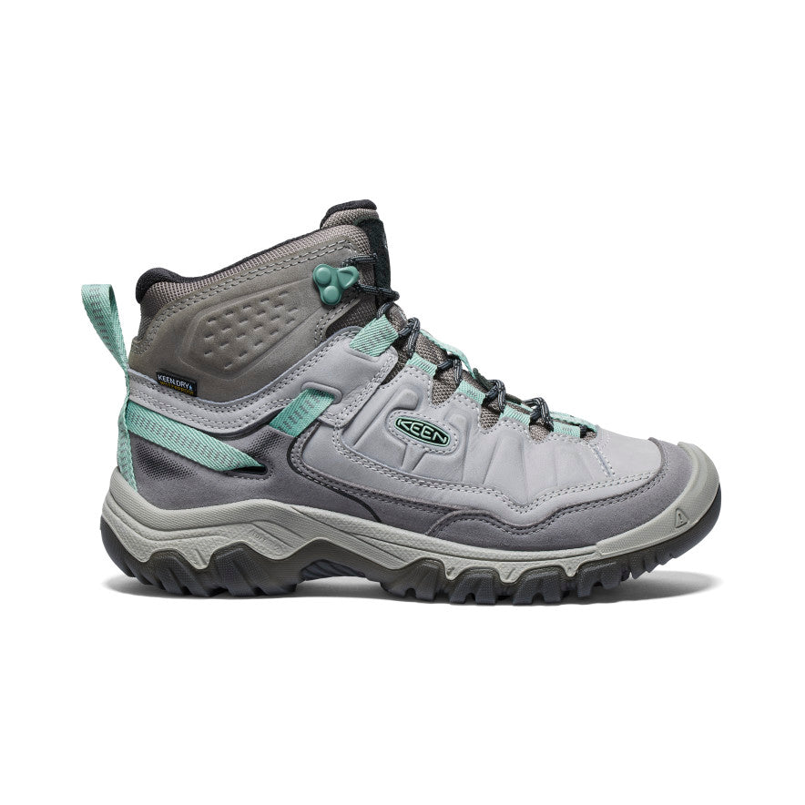 Women's KEEN Targhee IV Waterproof Hiking Boots - Alloy/Granite Green | Lightweight & Durable for Outdoor Adventures, Trail Hiking & Camping