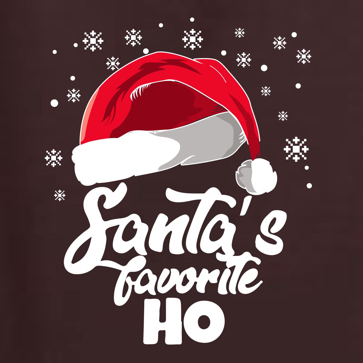 Santa's Favorite Ho Christmas Tri-Blend Racerback Tank Top - Festive Holiday Women's T-Shirt for Christmas Parties & Ugly Sweater Contests
