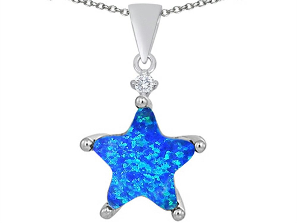 Star K Sterling Silver 14mm Fancy Star Pendant Necklace for Women - Elegant Jewelry Gift for Birthday, Anniversary & Special Occasions