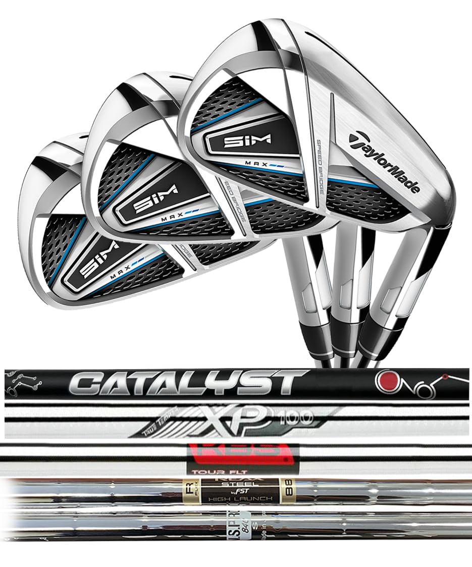 Custom TaylorMade SIM Max Iron & Wedge Set - Premium Golf Clubs for Men & Women | Perfect for Driving Range, Course Play & Tournament Training
